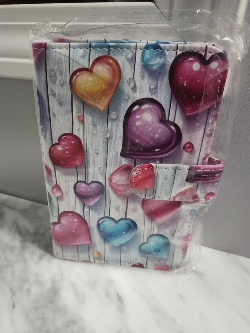 Beautiful heart print Binder A6 6-hole Refillable Notebook